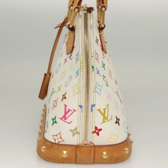 LOUIS VUITTON Monogram Multicolor Alma Hand Bag White - Picture 4 of 16